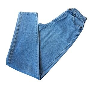 Vintage Riveted by Lee Carpenter Jeans Women's 10 Long Acid Wash Blue Relaxed